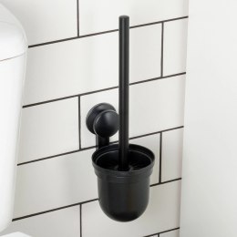 Szczotka Silikonowa do WC Wisząca Czarna z Ociekaczem na Ścianę VILDE