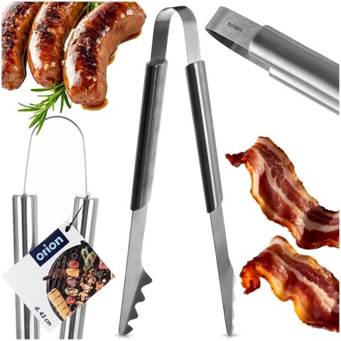 Szczypce Grillowe Długie Ze Stali Nierdzewnej Ząbkowane 43 cm ORION