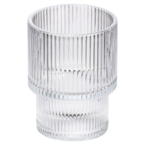 Szklanki Zestaw 6 szt. 190 ml VILDE Ryflowane Szkło do Zmywarki 7 x 7 cm