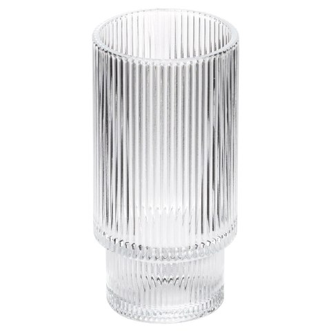 Szklanki Wysokie Zestaw 6 szt. 320 ml VILDE Ryflowane Szkło do Zmywarki