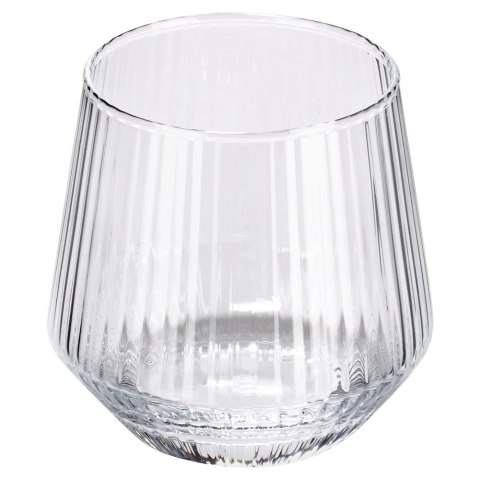 Szklanki Zestaw 6 szt. 350 ml VILDE Ryflowane Szkło do Whisky Zmywarka