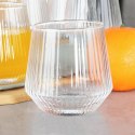 Szklanki Zestaw 6 szt. 350 ml VILDE Ryflowane Szkło do Whisky Zmywarka
