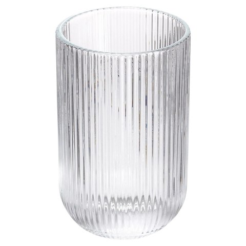 Szklanki Zestaw 6 szt. 400 ml VILDE Ryflowane Szkło Wysokie do Zmywarki