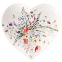 Talerz deserowy porcelanowy serce MAKI 17,5x17 cm