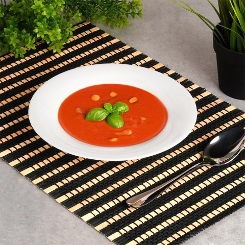 Talerze Obiadowe Głębokie Szkło Białe 400 ml 6 szt. VILDE 21,5 cm