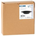 Talerze Obiadowe Głębokie Szkło Czarne 400 ml 6 szt. VILDE 21,5 cm