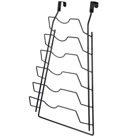 Wieszak na Pokrywki Metalowy Czarny ORION na 6 Pokrywek RADKA