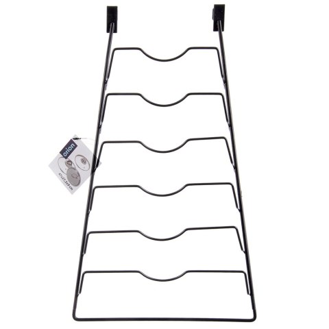 Wieszak na Pokrywki Metalowy Czarny ORION na 6 Pokrywek RADKA