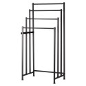 Wieszak na Ręczniki Stojący VILDE Metalowy LOFT 4 Poprzeczki 94,5 cm