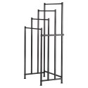 Wieszak na Ręczniki Stojący VILDE Metalowy LOFT 4 Poprzeczki 94,5 cm