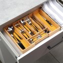 Wkład na Sztućce do Szuflady VILDE Bambus Rozsuwany 28-45 cm