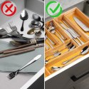 Wkład na Sztućce do Szuflady VILDE Bambus Rozsuwany 35,5-54,5 cm