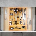 Wkład na Sztućce do Szuflady VILDE Bambus Rozsuwany 35,5-54,5 cm