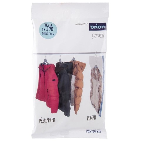 Worek Próżniowy na Ubrania ORION z Wieszakiem na Kurtki 70 x 104 cm