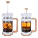 Zaparzacz Tłokowy 650 ml ORION WHITELINE French Press Szkło Tłok
