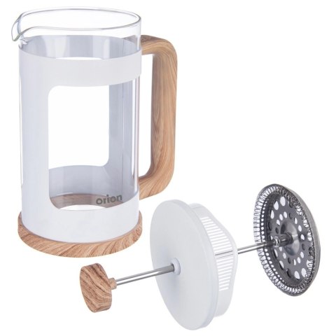 Zaparzacz Tłokowy 650 ml ORION WHITELINE French Press Szkło Tłok