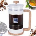 Zaparzacz Tłokowy 650 ml ORION WHITELINE French Press Szkło Tłok