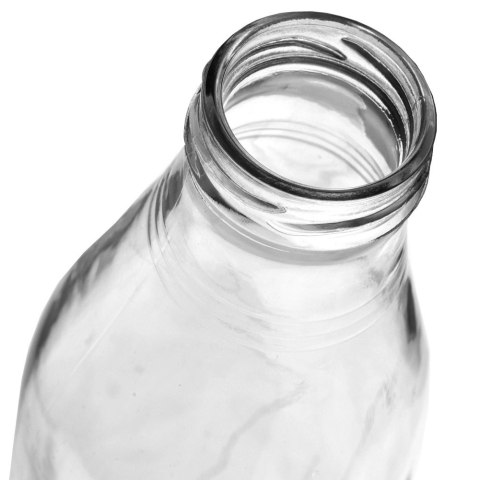 Butelka na Mleko ORION Szklana 1 L z Zakrętką do Napojów Soku