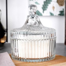 Cukierniczka Szklana ALPINA 250 ml Kryształowe Zdobienia z Pokrywką