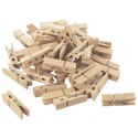 Klamerki Dekoracyjne ORION Drewniane 50 szt. 4,5 cm Scrapbooking
