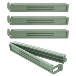 Klipsy do Torebek ORION 4 szt. Zielone 11 cm Tworzywo do Żywności