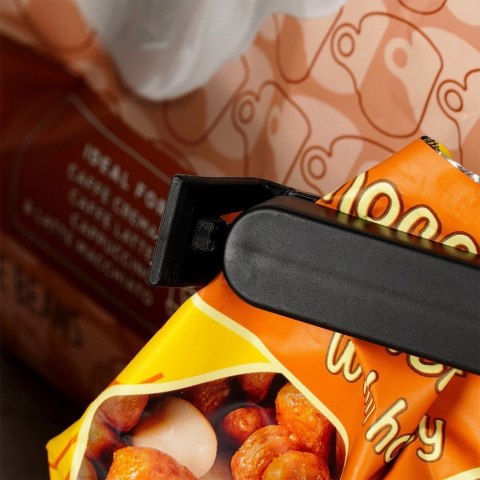 Klipsy do Torebek VILDE 40 szt. 2 Rozmiary Czarny Szczelne Duży Zestaw