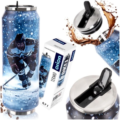 Kubek termiczny puszka hokej 700 ml