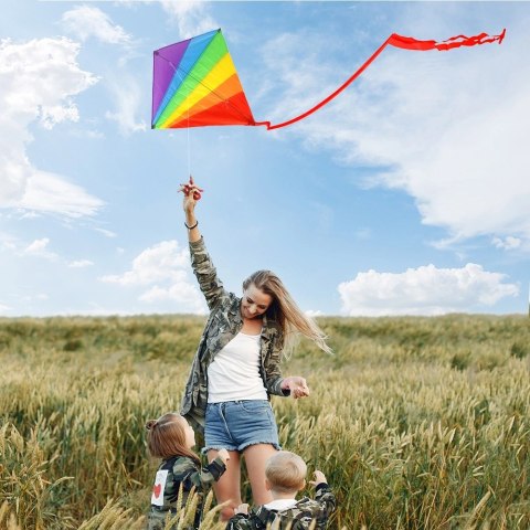 Latawiec tęczowy 87x81 cm