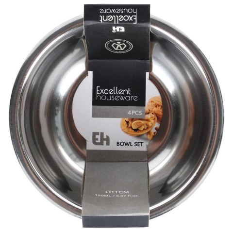 Miseczki Stal Nierdzewna 270 ml Zestaw do Zmywarki EXCELLENT HOUSEWARE