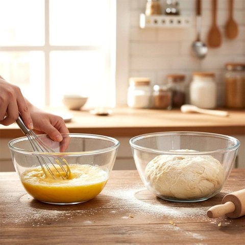 Miska sałatkowa szklana 17 cm, 1 l 2 szt.