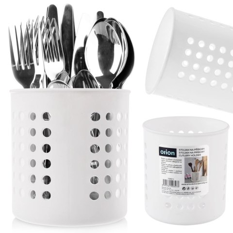 Ociekacz na Przybory Kuchenne 12,5 x 13 cm Tworzywo Biały ORION