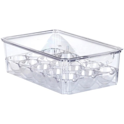 Pojemnik na Jajka z Pokrywką Przezroczysty 15 szt. VILDE 27 x 16 x 7,5 cm