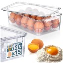 Pojemnik na Jajka z Pokrywką Przezroczysty 15 szt. VILDE 27 x 16 x 7,5 cm