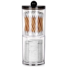 Pojemnik na Patyczki Płatki 2-Poziomowy 7 x 19,5 cm VILDE z Podajnikiem