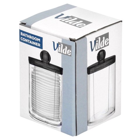 Pojemnik na Płatki Kosmetyczne z Podajnikiem 7 x 11 cm VILDE z Pokrywką