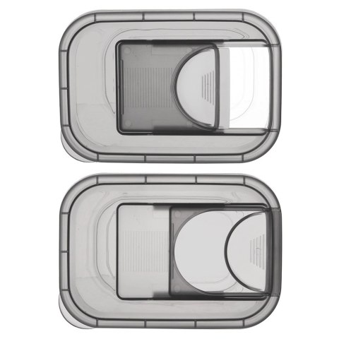 Pojemnik na Kapsułki Karmę Sypkie 1,3 L ORION z Dozownikiem 16,5 x 11,5 cm