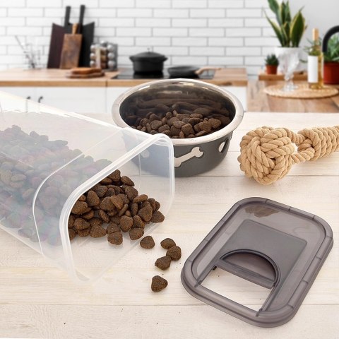 Pojemnik na Kapsułki Karmę Sypkie 3,2 L ORION z Dozownikiem 27,5 x 16,5 cm