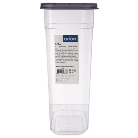 Pojemnik na Kapsułki Karmę Sypkie 3,2 L ORION z Dozownikiem 27,5 x 16,5 cm