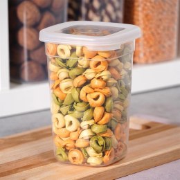 Pojemnik na Sypkie Piętrowany 1 L VILDE z Pokrywką Zamykany 16 x 11 cm