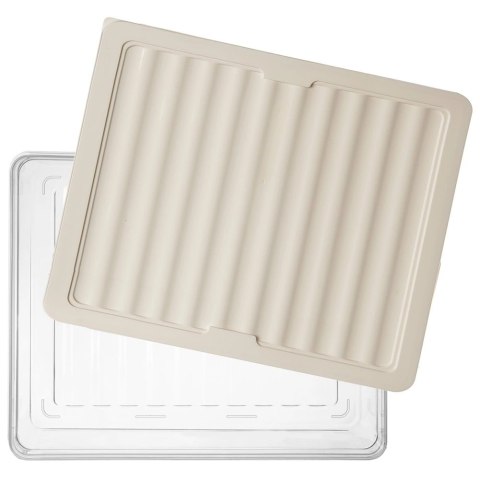 Pojemnik na Wędliny Sery 2 L ORION Falowane Dno Zmywarka 28,5 x 22,5 cm