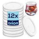 Zestaw 12 Pokrywek do Słoika Jogurt 55 cm Szczelna ORION Desery 130 ml