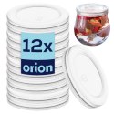 Zestaw 12 Pokrywek do Słoika Jogurt 62 cm Szczelna ORION Desery 200 ml