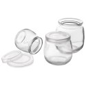 Zestaw 12 Pokrywek do Słoika Jogurt 68 cm Szczelna ORION Desery 300 ml