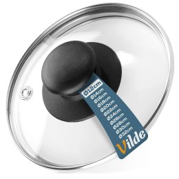 Pokrywka Szklana Żaroodporna Odpowietrznik 12 cm VILDE Zmywarka
