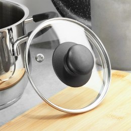 Pokrywka Szklana Żaroodporna Odpowietrznik 12 cm VILDE Zmywarka