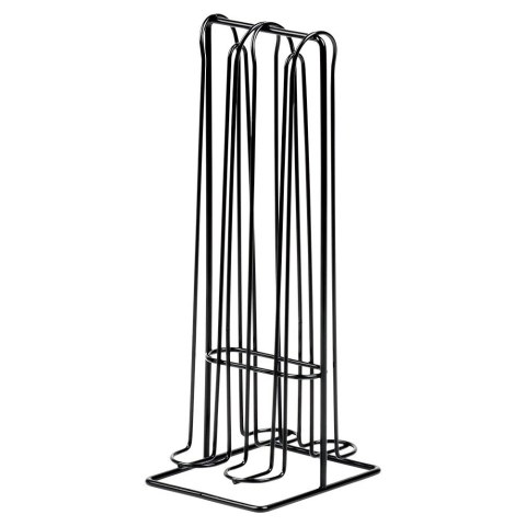 Stojak na Kapsułki Nespresso Metalowy Czarny 32 szt. 30 cm VILDE