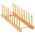Stojak na Pokrywki i Talerze Bambusowy Organizer 8 szt. 34,5 cm VILDE