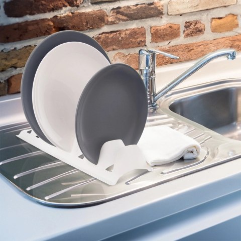 Stojak na Pokrywki Talerze Biały Organizer Szafka 8 szt. 29,5 cm ORION