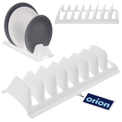 Stojak na Pokrywki Talerze Biały Organizer Szafka 8 szt. 29,5 cm ORION