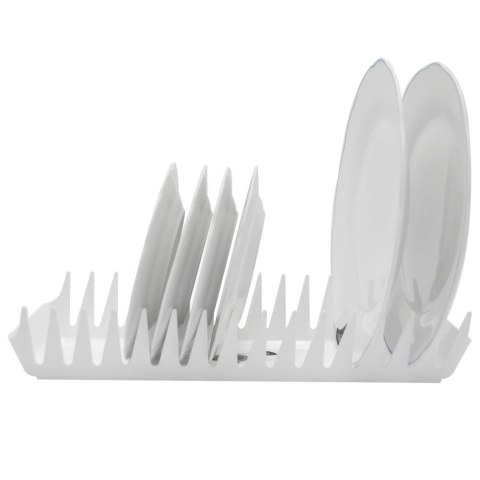 Stojak Ociekacz na 15 Talerzy Plastikowy Biały Organizer 39 cm ORION